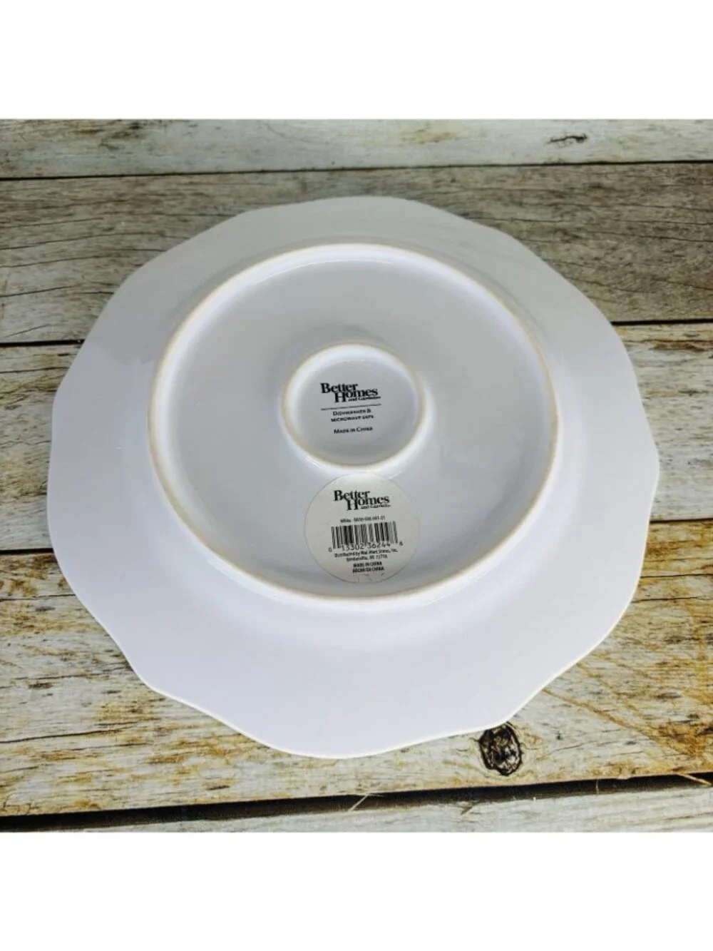 Better Homes And Gardens SUMMERDALE ROSE WHITE Stoneware Dinner Plates Set of 4